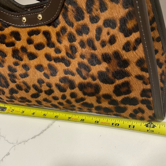 🆕 Cheval Firenze 🇮🇹 Leather Leopard Print Crossbody Handbag With Pouch - Picture 13 of 15
